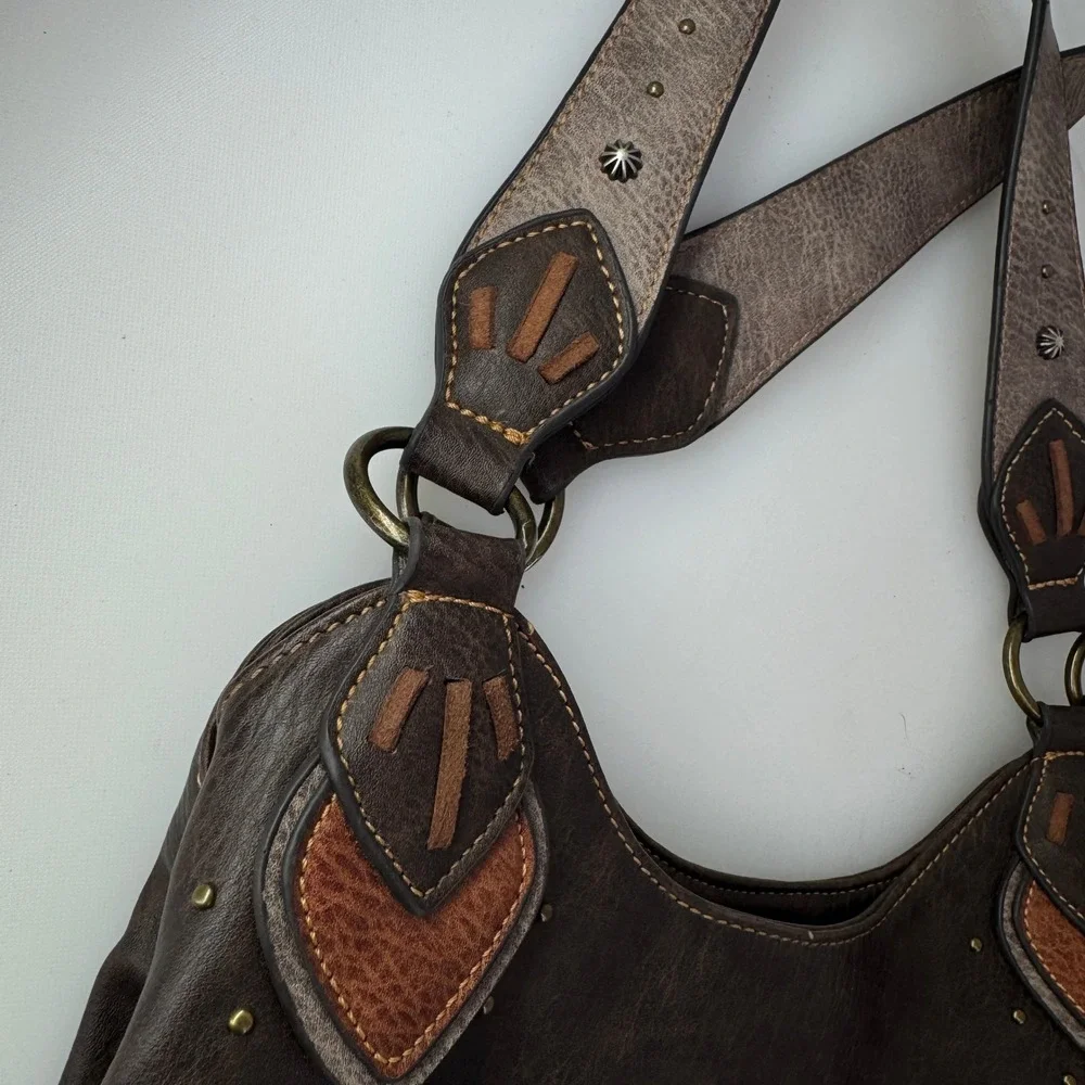 Justin Shoulder Bag Women OS Brown Concealed Carry Embroidered Western Cowgirl